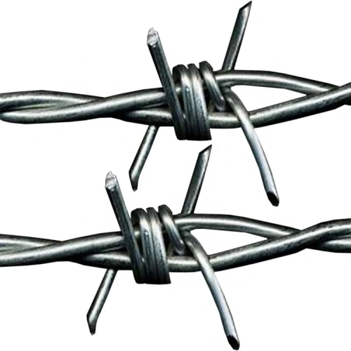 Galvanized barbed best sale wire fence